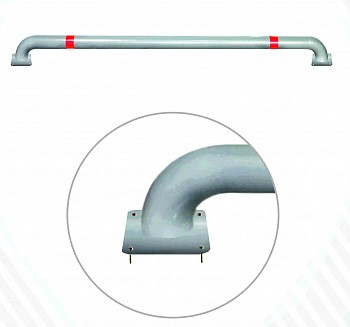 Колесоотбойник на отводах 1500x140