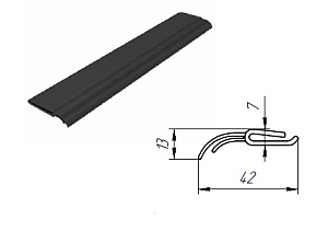 Боковой уплотнитель для секционных ворот