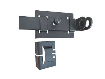 Задвижка дверная c засовом под навесной замок. Шпингалет для калитки.