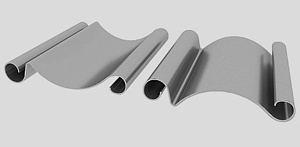 Роллетные ворота из стального профиля RHS117