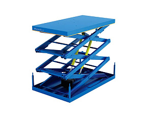 Подъемный стол с тремя парами ножниц