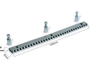Зубчатая рейка для откатных ворот 8 мм
