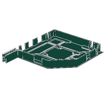 Крышка боковая RK250, аналог SB45/250/u
