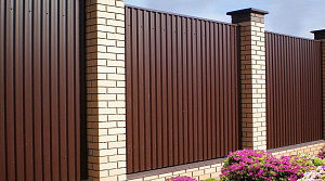 Забор из профнастила ПС 21