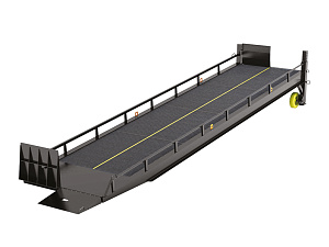  Передвижная погрузочная эстакада 9м с фронтальной площадкой и ручным гидравлическим приводом
