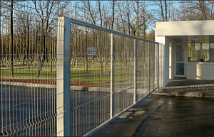 Ворота распашные с ручкой и замком 930х3000 Класик СО (серия 11)