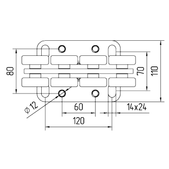 Опора роликовая ПАРА SGN.01.100