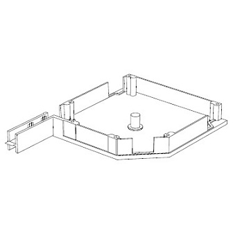 Крышка боковая RK180, аналог SB45/180/u