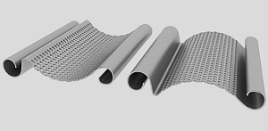 Роллетные ворота из стального профиля RHS117P