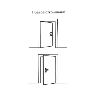 Дверь техническая 980х2050 наружняя одностворчатая