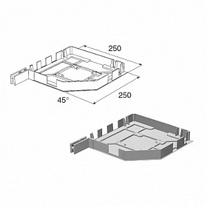 Крышка боковая RK250, аналог SB45/250/u