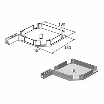 Крышка боковая RK180, аналог SB45/180/u