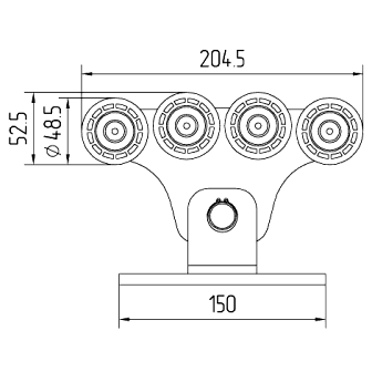 Опора роликовая ПАРА SGN.01.100