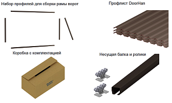 Откатные ворота 4000х2000мм с автоматикой Doorhan