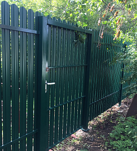 Калитка из металлоштакета