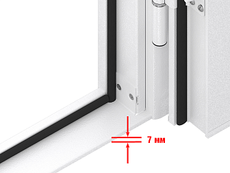 Дверь техническая 1550х2050 наружняя двустворчатая