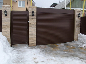 Роллеты из профиля для роллетных ворот AR77