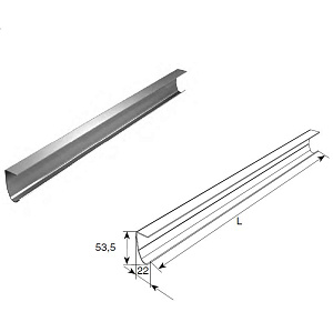 Вертикальная направляющая для секционных ворот
