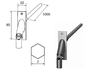 Кардан для приводов с редуктором.