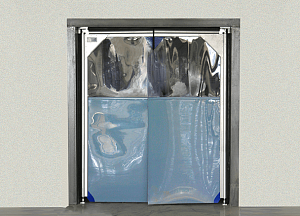 Пленочные распашные ворота