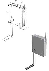 Укладчик редукторный RHR 01. Шнуровой привод