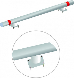 Колесоотбойник на пластинах 1000x140 Ø76мм