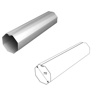 Вал для роллет октагональный D 70 мм