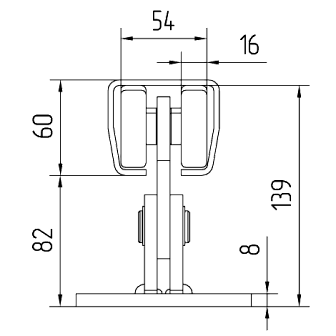 Опора роликовая ПАРА SGN.01.100