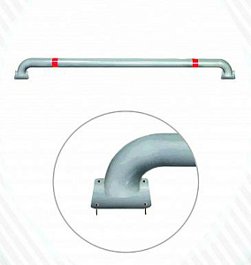 Колесоотбойник на отводах 1000x140